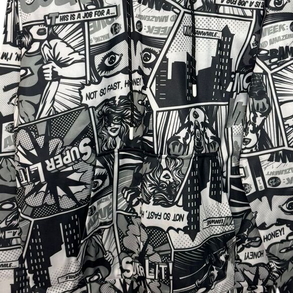 Drill Clothing Co. Oh Snap! Comic Pop Art Hoodie Pullover Size Medium - Picture 3 of 4